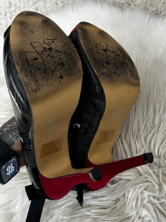 Iron Fist Wolfbeater Platform Heels Peeptoe Shoes 8 - Picture 9 of 10